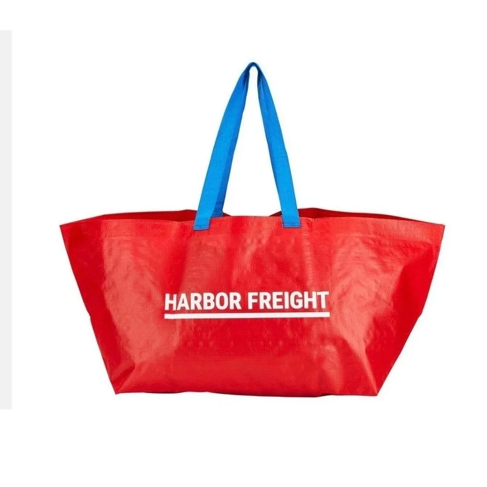 2 Pack Harbor Freight XXL Reusable Tote Bags Red 55 lb.‎ / 19 Gallon FRAKTA Bags
